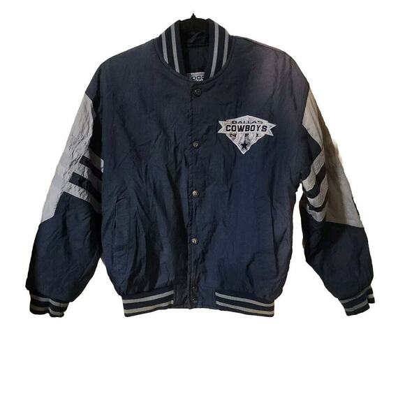 Vtg Logo 7 NFL Dallas Cowboys Zip Insulated Jacket Youth Sz: Medium (10-12)